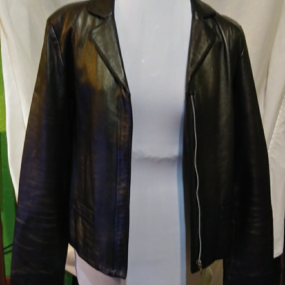 Casual Corner Leather Woman's Jacket